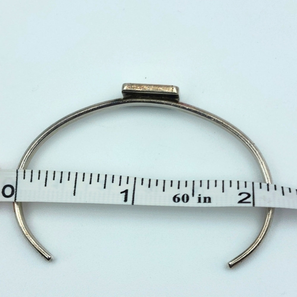 Vintage Sterling Silver 925 Marked J Initial Bracelet - Picture 10 of 10